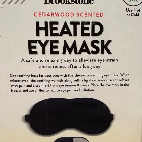 Brookstone Heated Eye Mask - Hot & Cold Relief NWT - Picture 2 of 2